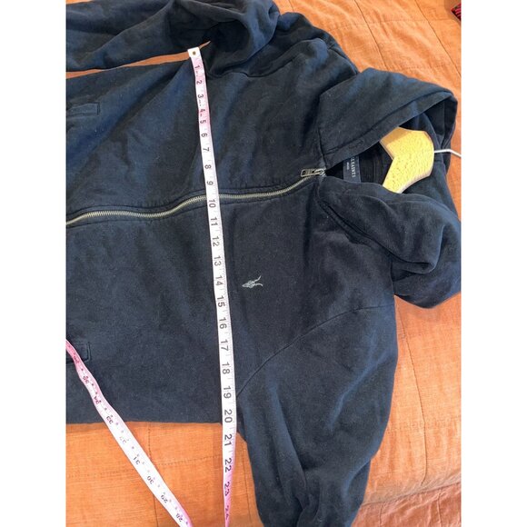 AllSaints Ave Zip Black Cotton Hoodie Sweatshirt Men  size small - Picture 6 of 8